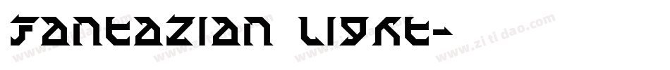 Fantazian Light字体转换